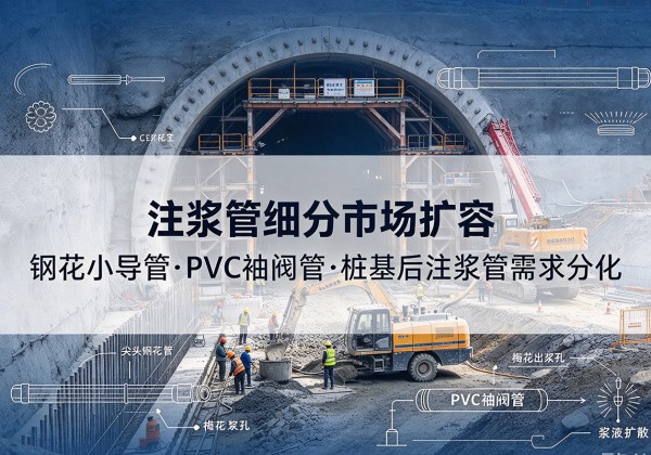 错那注浆管细分市场扩容，隧道钢花小导管、PVC 袖阀管、桩基后注浆管需求分化